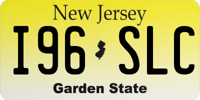 NJ license plate I96SLC