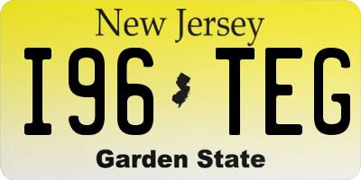 NJ license plate I96TEG