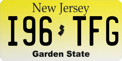 NJ license plate I96TFG