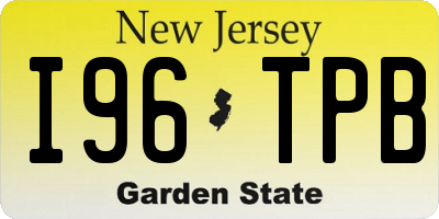 NJ license plate I96TPB