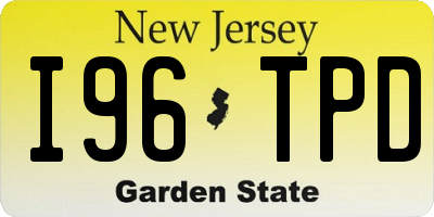 NJ license plate I96TPD