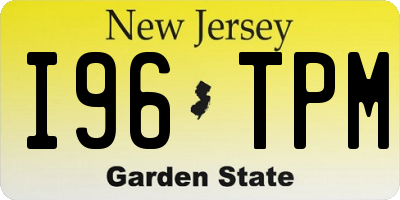 NJ license plate I96TPM