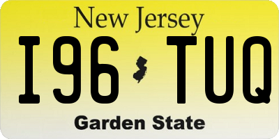 NJ license plate I96TUQ