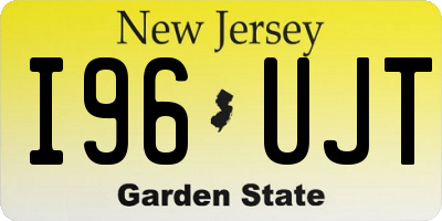 NJ license plate I96UJT