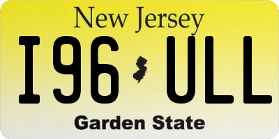 NJ license plate I96ULL