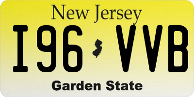 NJ license plate I96VVB