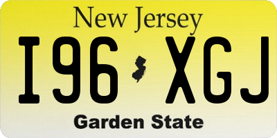 NJ license plate I96XGJ