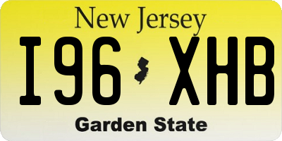 NJ license plate I96XHB