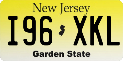 NJ license plate I96XKL