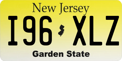 NJ license plate I96XLZ