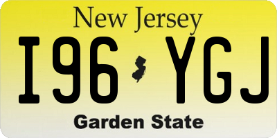 NJ license plate I96YGJ