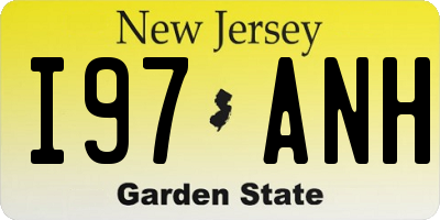 NJ license plate I97ANH