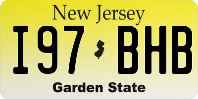 NJ license plate I97BHB