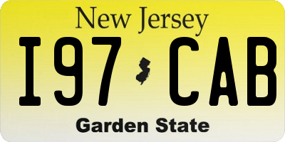 NJ license plate I97CAB