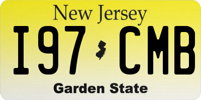 NJ license plate I97CMB