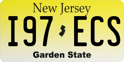 NJ license plate I97ECS