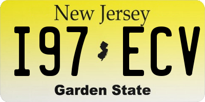 NJ license plate I97ECV