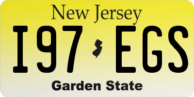 NJ license plate I97EGS