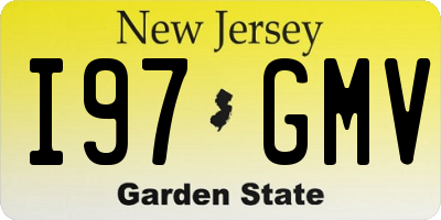 NJ license plate I97GMV