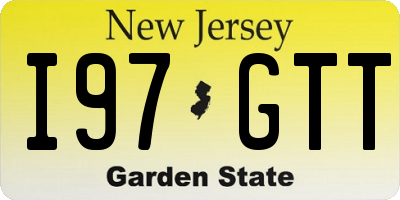 NJ license plate I97GTT