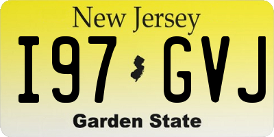 NJ license plate I97GVJ