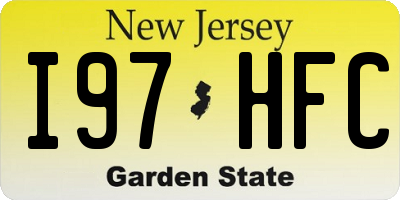 NJ license plate I97HFC
