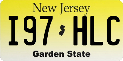 NJ license plate I97HLC