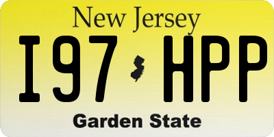 NJ license plate I97HPP