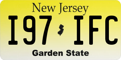 NJ license plate I97IFC