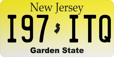 NJ license plate I97ITQ