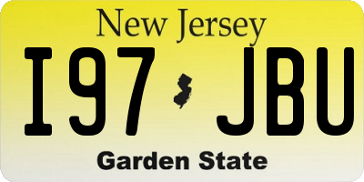 NJ license plate I97JBU
