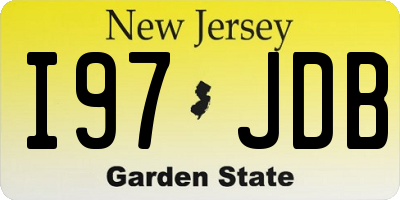 NJ license plate I97JDB