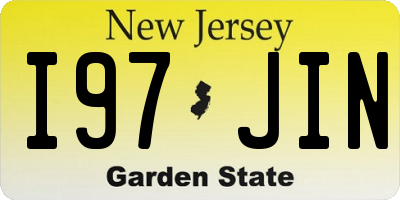NJ license plate I97JIN