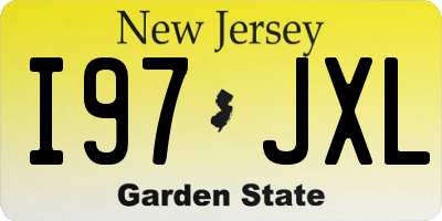 NJ license plate I97JXL