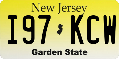 NJ license plate I97KCW