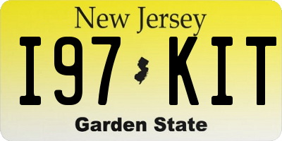 NJ license plate I97KIT