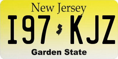NJ license plate I97KJZ