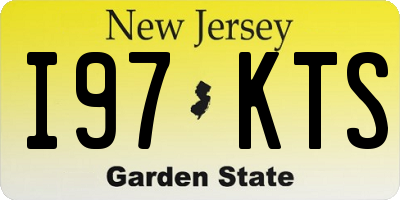 NJ license plate I97KTS