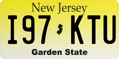 NJ license plate I97KTU