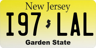 NJ license plate I97LAL
