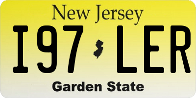 NJ license plate I97LER