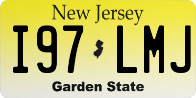 NJ license plate I97LMJ