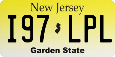 NJ license plate I97LPL