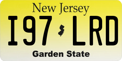 NJ license plate I97LRD