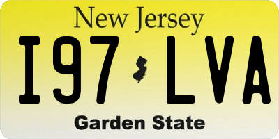 NJ license plate I97LVA
