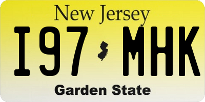 NJ license plate I97MHK