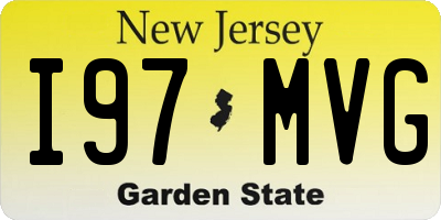 NJ license plate I97MVG