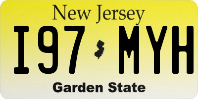 NJ license plate I97MYH