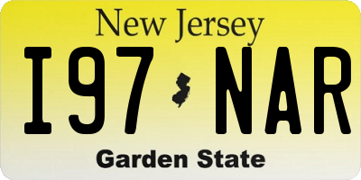NJ license plate I97NAR