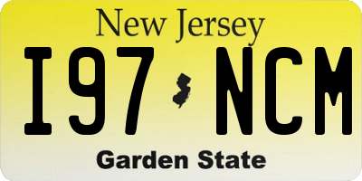 NJ license plate I97NCM